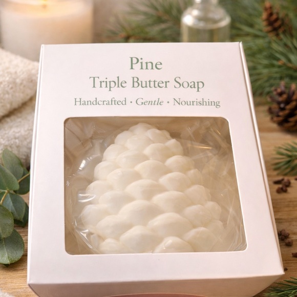 Hand Crafted Other - Triple Butter Soap -Pine